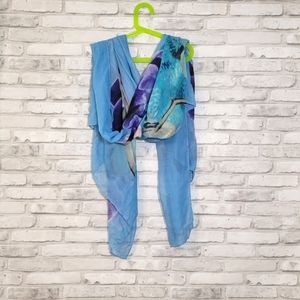 Lightweight Floral Scarf